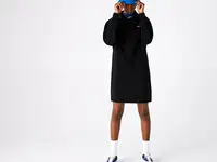 Женское платье-толстовка lacoste с молнией и высоким воротником