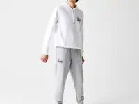 Мужские джоггеры lacoste из хлопкового флиса с логотипом крокодила