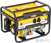 Генератор бензиновый ps 33, 3,3 квт, 230в, 15л, ручной стартер// denzel