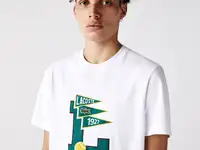Мужская футболка lacoste crew neck pennants
