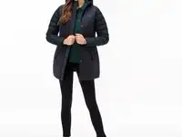 Женское длинное пуховое пальто lacoste