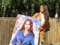 Арт портрет на холсте, фотография 2