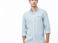 Мужская рубашка lacoste из льна