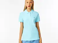 Женское поло lacoste slim fit из эластичного хлопка