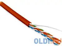 Кабель u/utp indoor 4 пары категория 6 hyperline одножильный медь 305