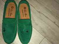 Продам лоферы Lora Piana , цвет зелёный, новые, фотография 2