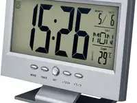 Часы-будильник perfeo "set" серебряный pf-s2618