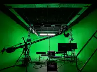 Съемка на хромакей фоне на Кипре