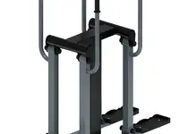 Двойные лыжи (серый) - уличный тренажер - ст 009-13