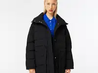 Женская объемная удлиненная куртка lacoste