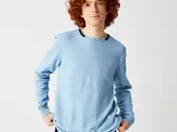 Мужской свитер lacoste из смеси хлопка и льна