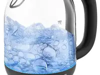 Чайник электрический kitfort кт-654-1 2200 вт голубой 1.7 л пластик/стекло