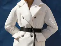 Куртка c контрастным поясом - стропой vassa&co