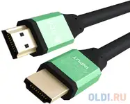 Кабель hdmi 1.2м green connection gcr-50961 круглый зеленый