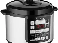 Мультиварка-скороварка moulinex ce620d32 5л 1000вт серебристый/черный