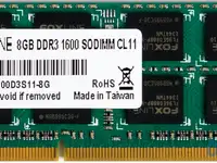 Оперативная память для ноутбука foxline fl1600d3s11-8g cl11 so-dimm 8gb ddr3 1600
