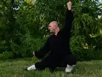 Занятия Цигун и Ушу по вечерам в Астане, в старом городе., фотография 6