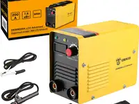 Сварочный аппарат deko dkwm200a lcd advanced, dkm black, dkmc1, набор электродов
