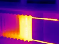 определить месторасположение труб отопления (теплого пола) в полу; проверить равномерность прогрева отопительных приборо, фотография 2