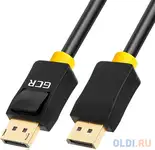 Кабель displayport 2м green connection gcr-dp2dp-2.0m круглый черный