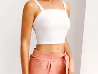 Белый базовый топ