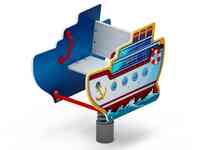 Качалка на пружине пароходик ио 22.17.01-01