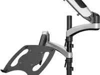 Кронштейн для монитора/ноутбука cactus cs-vm-lh08-al серебряный 13"-27" макс.8кг настольны