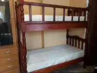 Продам двухъярусную кровать из натурального дерева, фотография 3
