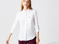 Женская рубашка lacoste slim fit