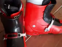 Десткие лыжи комплект с ботинками и палками, производство Италия, фотография 2