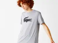Мужская футболка lacoste  с принтом
