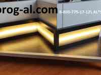 Плинтус алюминиевый Хром, Серебро, от Белого до Графита, фотография 8