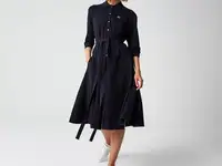 Платье lacoste с поясом на пуговицах