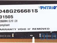Оперативная память для ноутбука patriot psd48g266681s so-dimm 8gb ddr4 2666 mhz