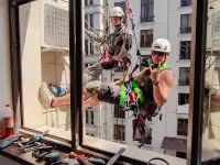 Монтаж систем кондиционирования / Установка внешнего блока кондиционера / Высотные работы / Альпинисты, фотография 2