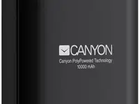 Зарядное устройство canyon cne-cpbp10b 10000mah li-pol, in 5v/2a, out 5v/2.1a(max), smart