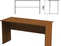 Стол письменный "эко", 1400х600х740 мм, орех, 400746-19