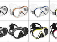 Маска reveal x1 (синий силикон), white