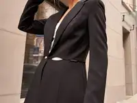 Черный жакет от дизайнеров gepur