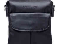 Небольшая кожаная сумка через плечо osborne black, фотография 2