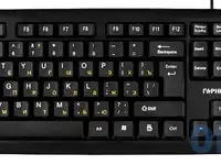 Клавиатура проводная гарнизон gk-100xl black (usb, 104 клавиши, 2м) (gk-100xl)