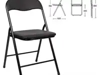 Стул складной для дома и офиса brabix golf cf-007 чёрный