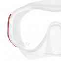 Маска для плавания mares jupiter, для широких лиц - ц.обт.белый, ц.р.чёрно-белый, фотография 2