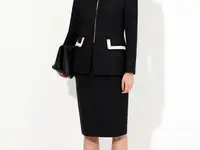 Классическая юбка из 100% шерсти vassa&co