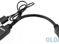 Кабель-переходник hdmi(m) +usb---> dp(f) 0.15m  4k*60hz vcom<cg599e>