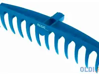 Грабли пластиковые, 400 мм, 12 плоских зубьев, усиленные, luxe// palisad