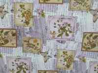 Сиреневая скатерть клеенка в стиле винтаж поле бабочки, качество, фотография 7