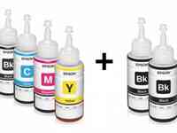 Оригинальные чернила для epson l300 (70мл, 3 цветных + 3 черных)