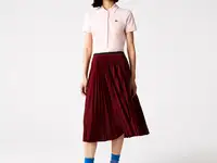 Женская юбка средней длины lacoste с надписью на талии