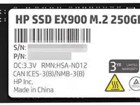 Ssd накопитель hp ex900 250 gb pci-e 3.0 x4